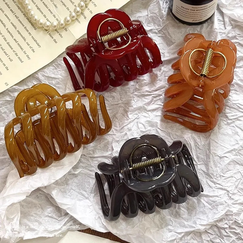 Pumpkin Hair Claw Clip for Women