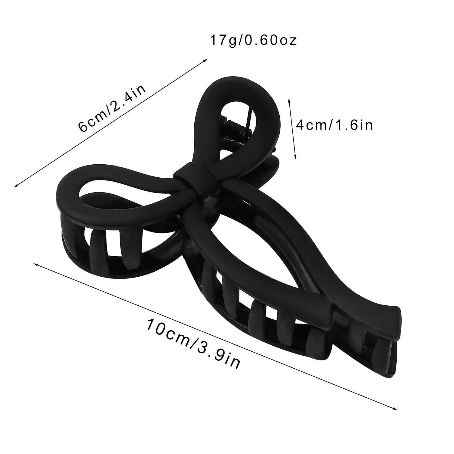 Matte Bow Large Hair Claw Clip for Women