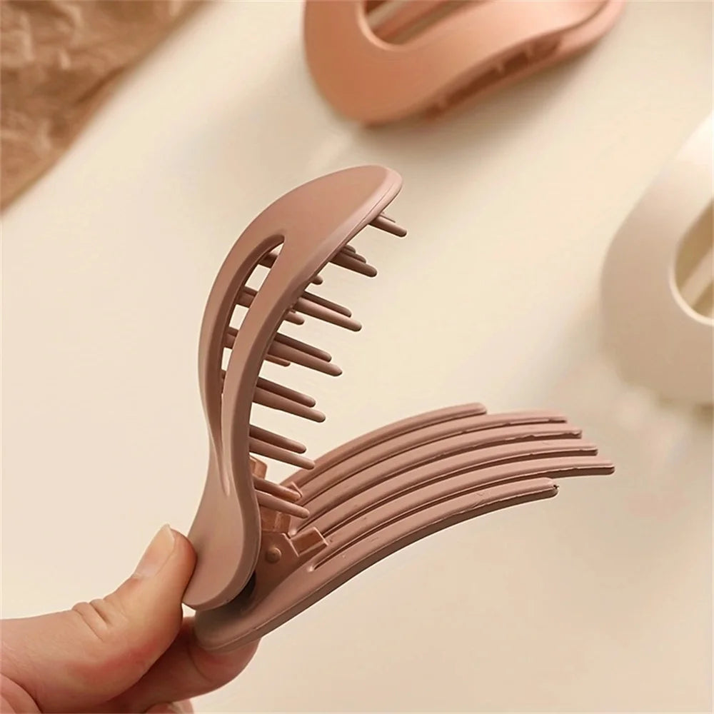 4PCS Matte Acrylic Duckbill Hair Clips Set for Women