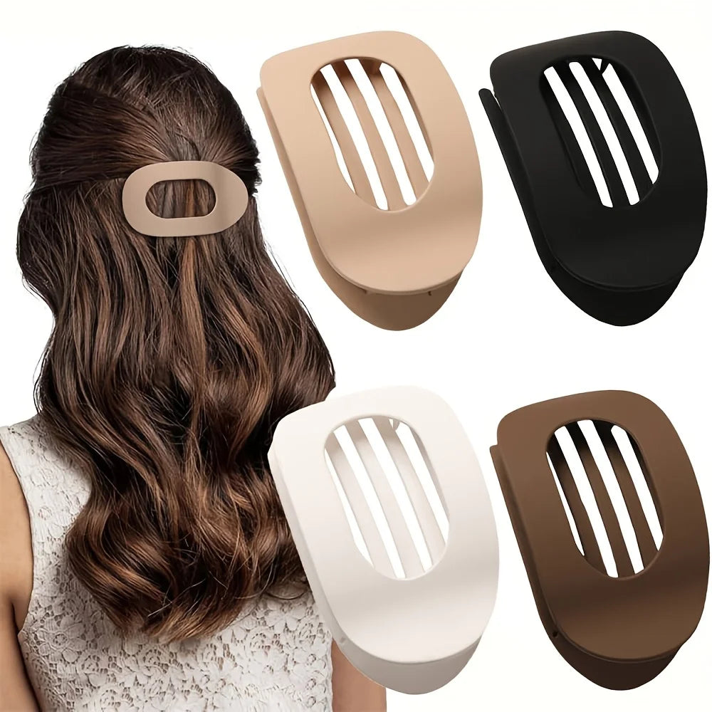 4PCS Matte Acrylic Duckbill Hair Clips Set for Women