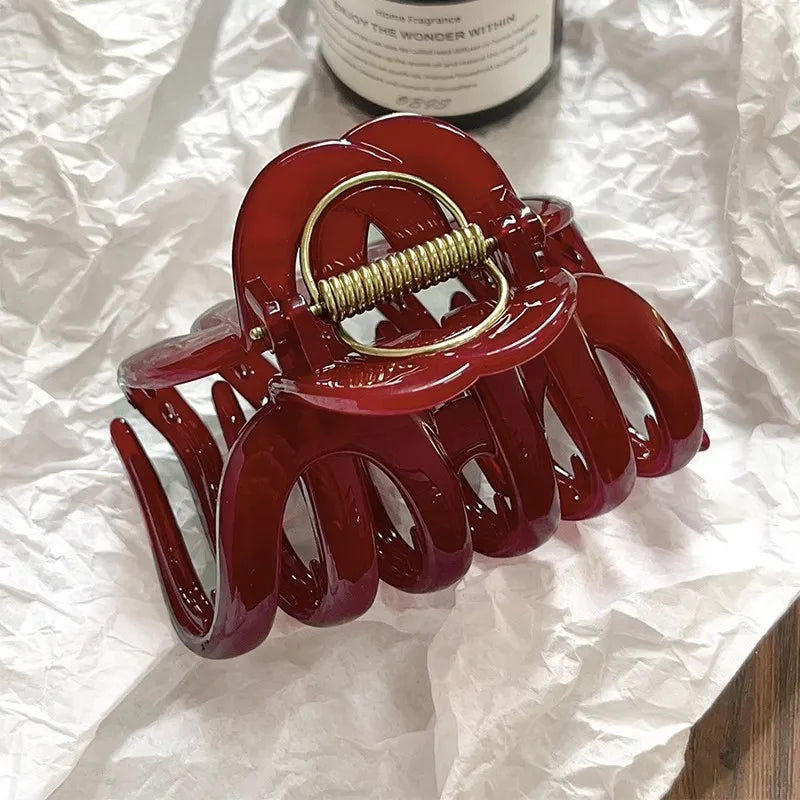 Pumpkin Hair Claw Clip for Women