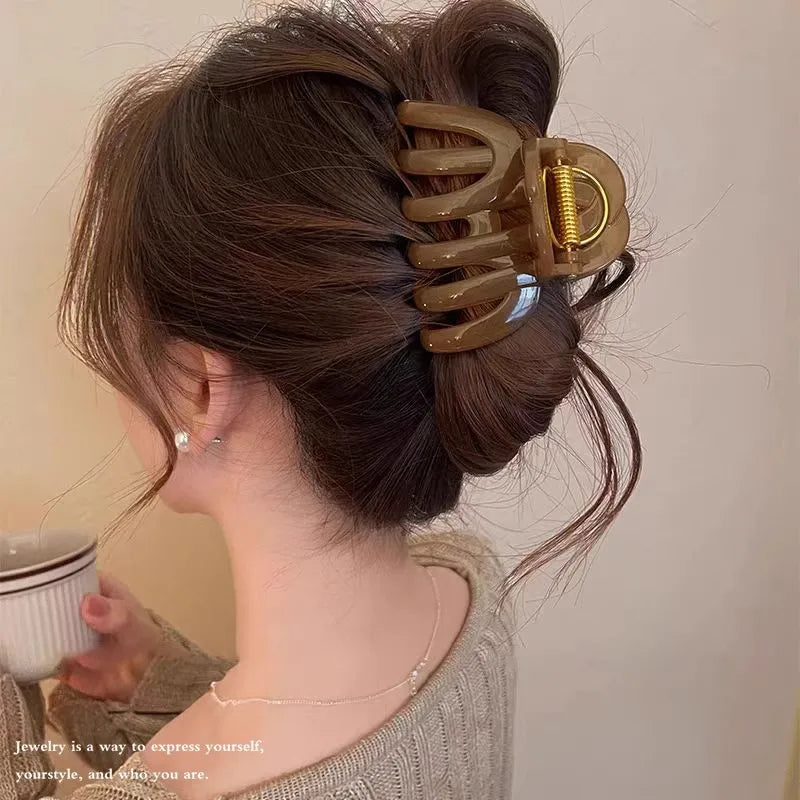 Pumpkin Hair Claw Clip for Women