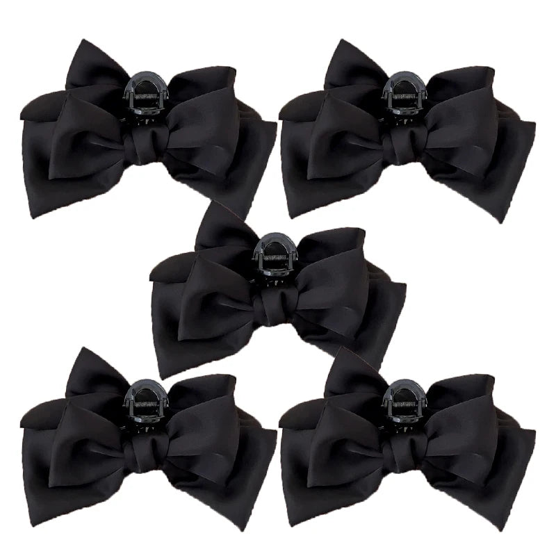 Korean Satin Bow Butterfly Hair Clip for Women