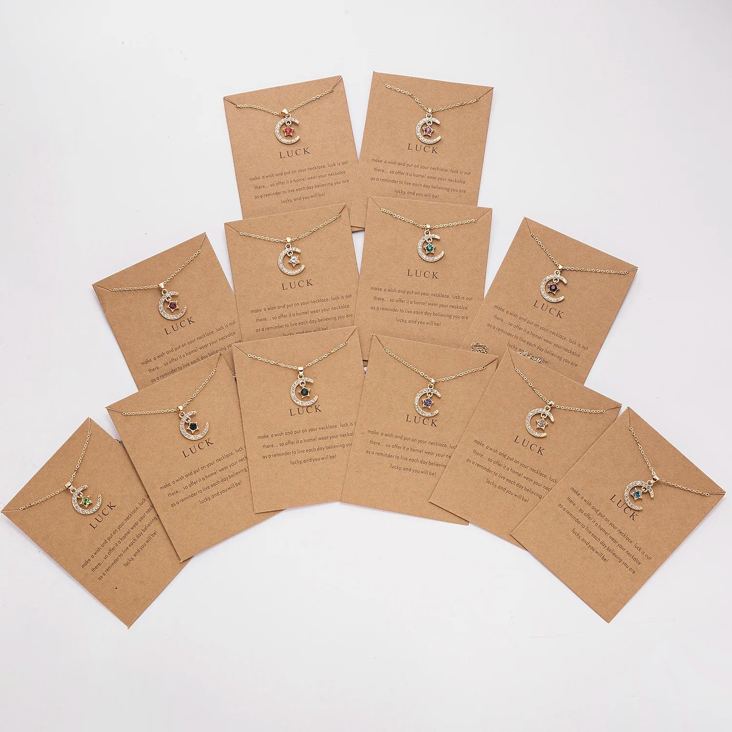 Rinhoo Women’s Moon Pendant Necklace