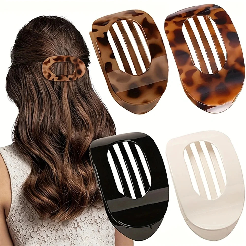 4PCS Matte Acrylic Duckbill Hair Clips Set for Women
