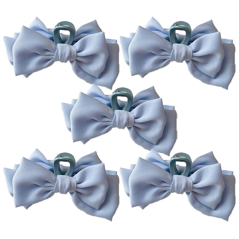 Korean Satin Bow Butterfly Hair Clip for Women