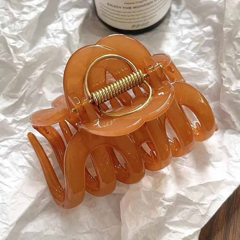 Pumpkin Hair Claw Clip for Women