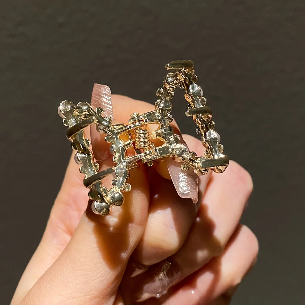 8PCS Pearl & Diamond Hair Clips Set