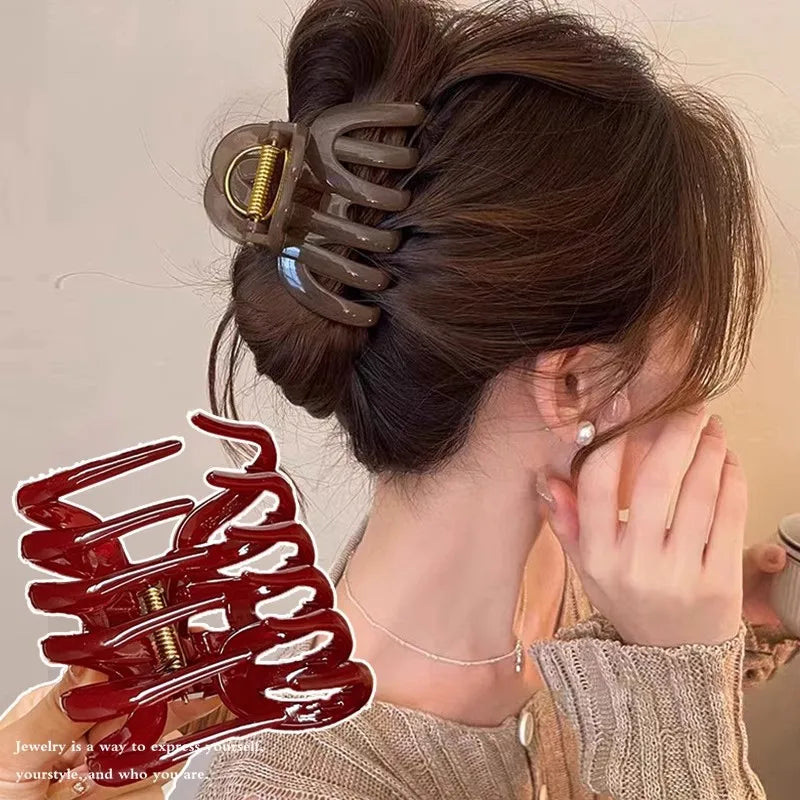 Pumpkin Hair Claw Clip for Women